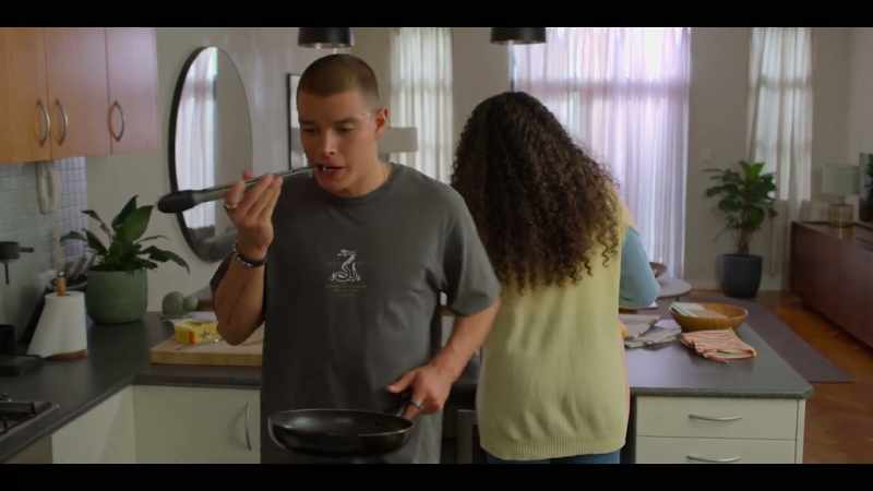 She's moving in with her boyfriend and his mum