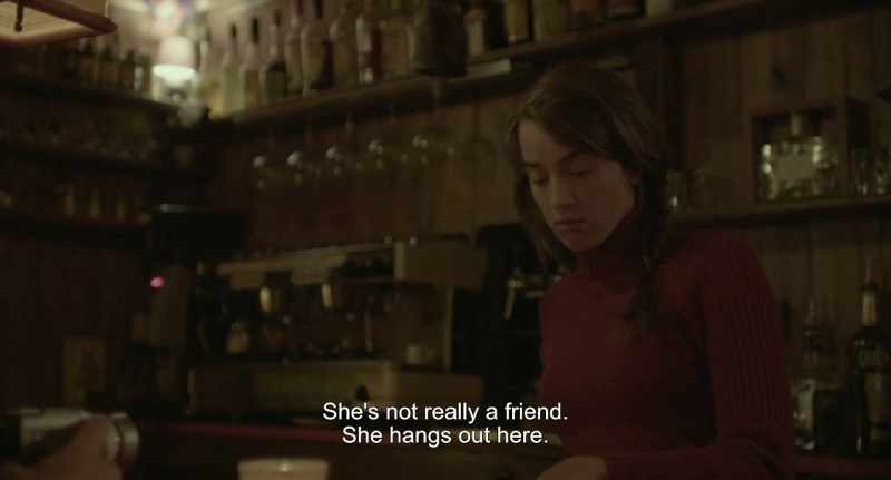 She's not really a girlfriend. She just hangs out here
