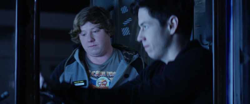 She's patching up Eugene, trying to convince him to stay