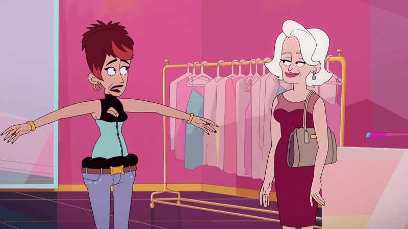 She's right down the block next to the Prada Express