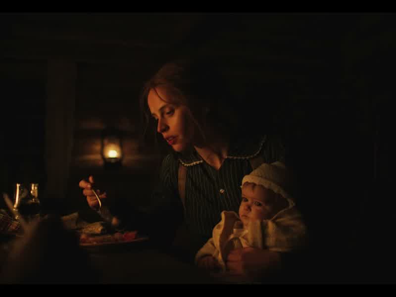 She's watching the candle