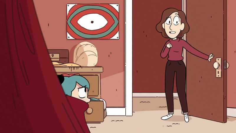 Shh! -[door opens]