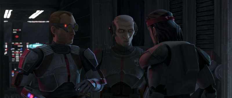 [ship powering down]