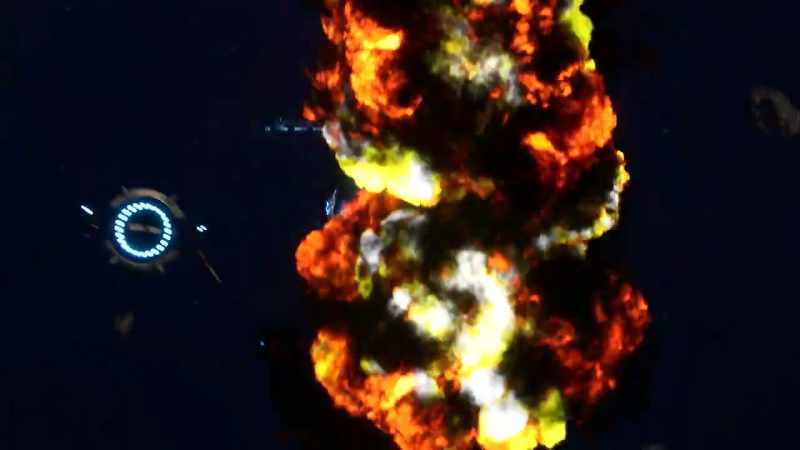(ships exploding)