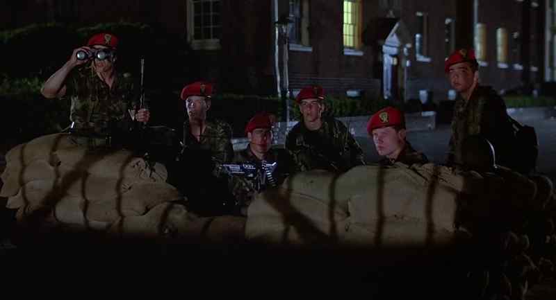 Shit. Down. Berets off