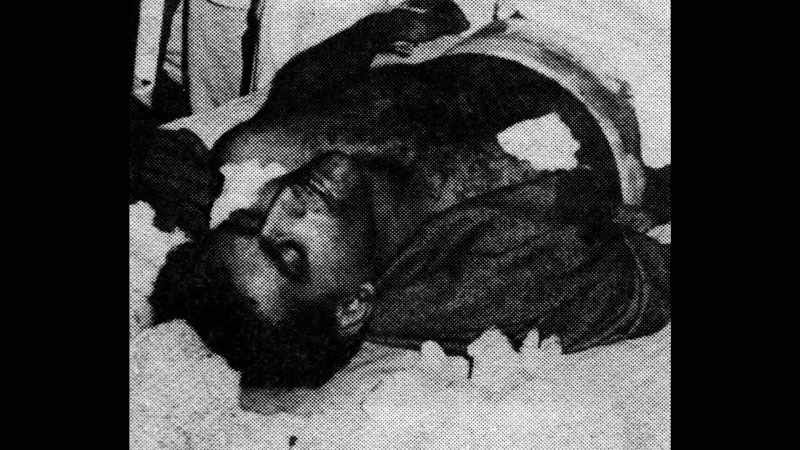 Shot by one of his own men