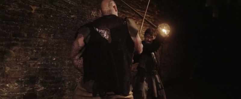 (SHOUTING) (WEAPONS CLANGING)