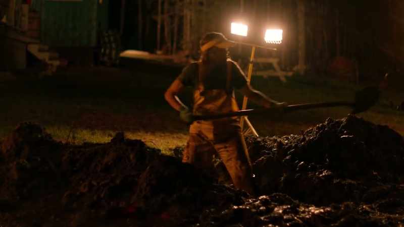 (shovel thuds, effort grunts)