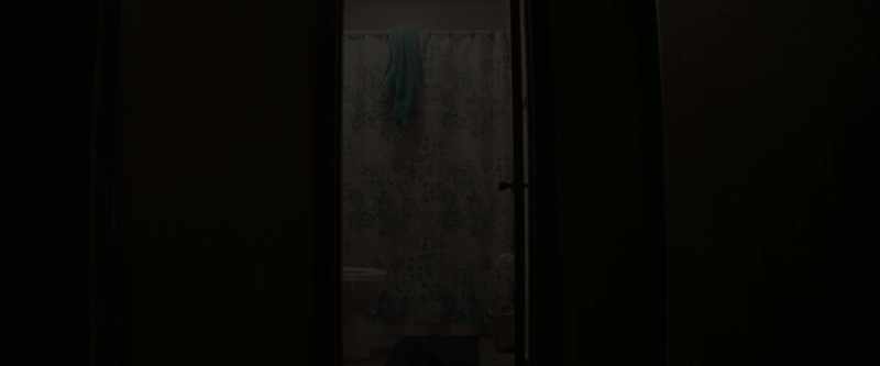 [shower running]