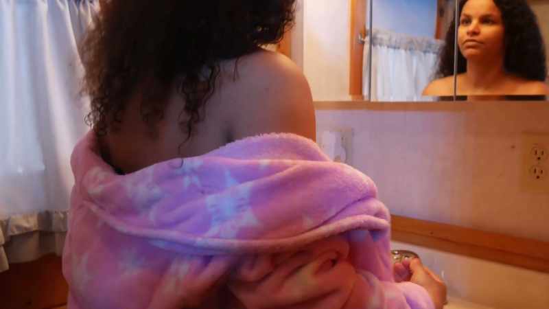 [shower running]