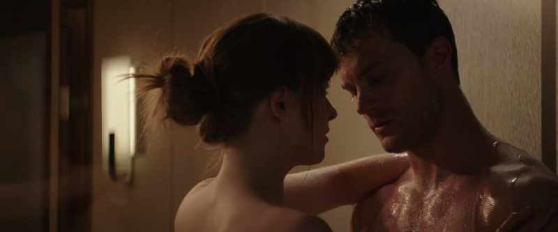 (shower trickling)