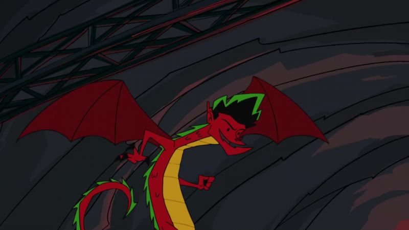 (SHRIEKS, GRUNTS)