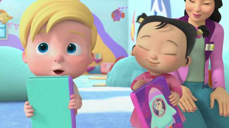 [Shu and Cece] ♪ Books are magic Magic at the library ♪