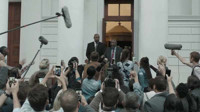 (shutters snapping) -(reporters clamoring)
