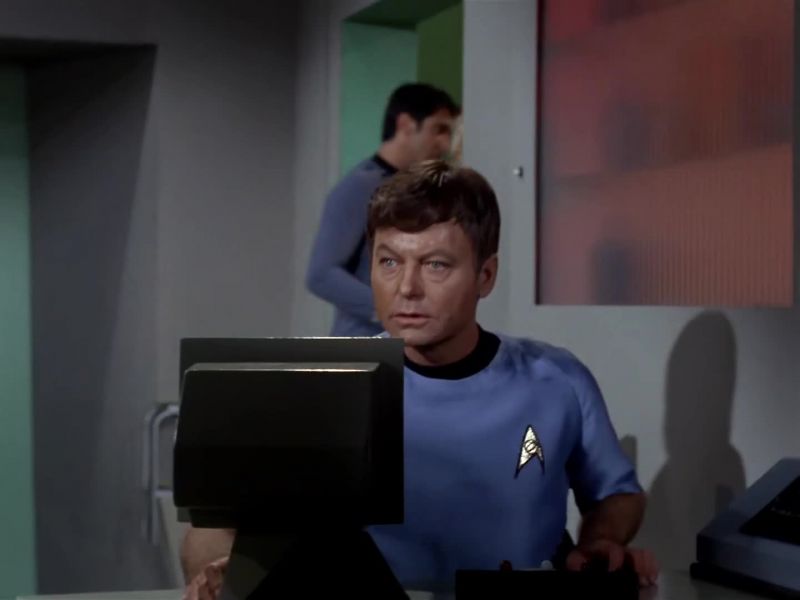 Sickbay to Captain Kirk. - Kirk here. Go ahead, Bones