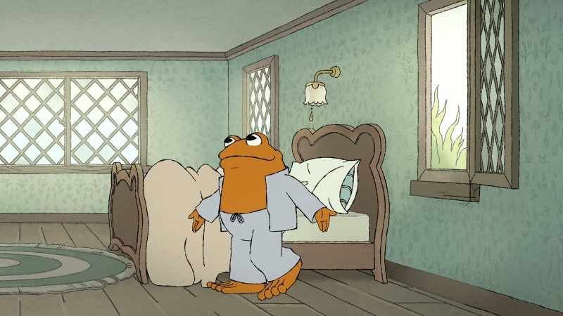 [sighs] And so much to do today.Eat breakfast. Get dressed