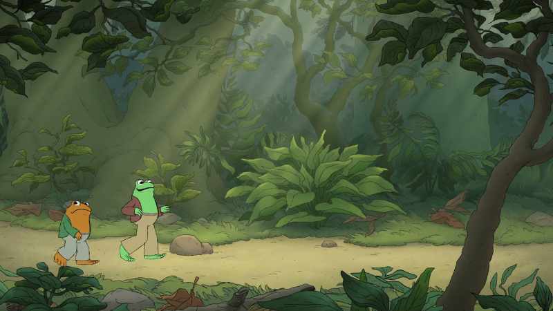[sighs] The woods are so peaceful,aren't they, Toad?