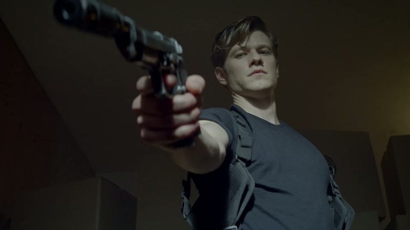 [silenced gunshot] -[blood squirts]