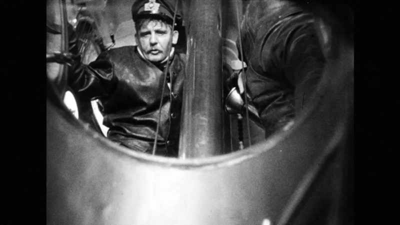 Silently. No movement in the submarine