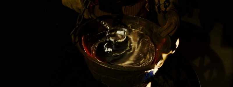 (silver dripping)