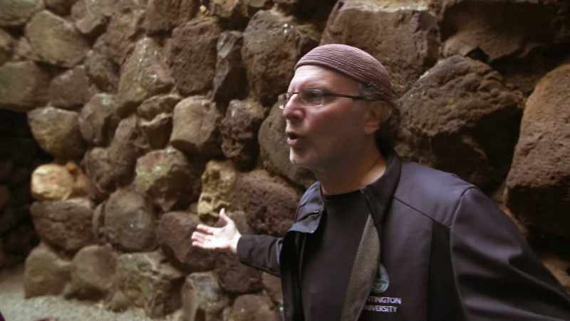 SIMCHA: Next to it, there's a temple dedicated to a water deity, maybe Poseidon