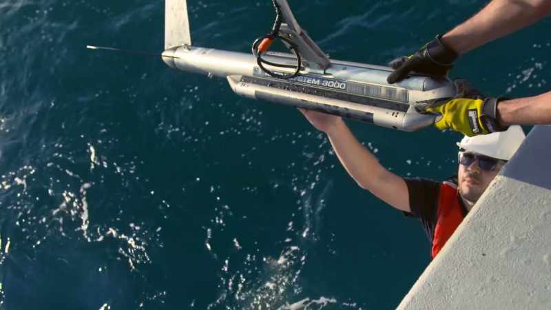 SIMCHA: Practically blinded, they follow the anchor line down to the bottom
