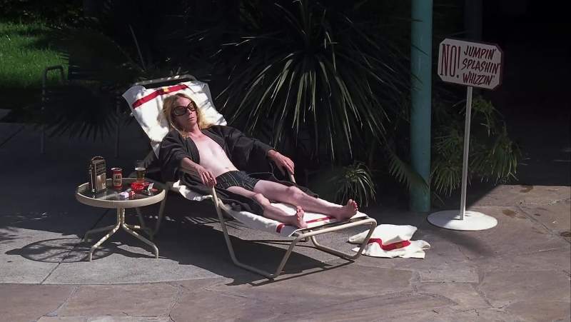 Simon Kirke from Bad Company is by the pool