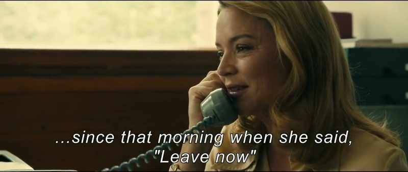 Since that morning when she said, 