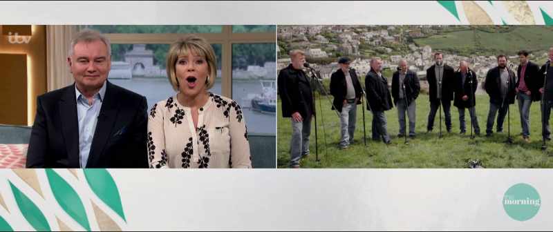 Singing the national anthem, live from Cornwall