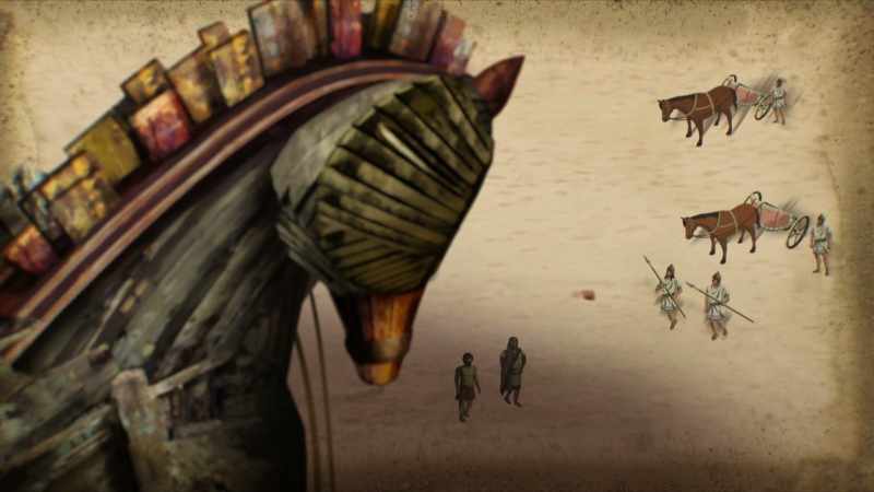 Sinon told them that it was an offering for the goddess Athena