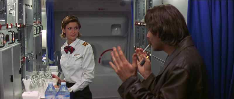 Sir, l'm sorry, there's no smoking on this plane