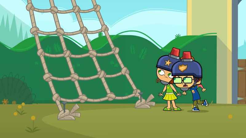 (Siren wails)