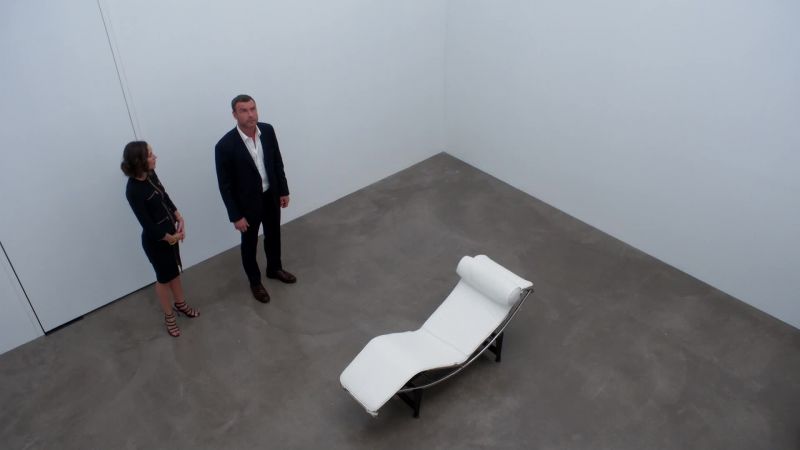 Sit in the chair, please