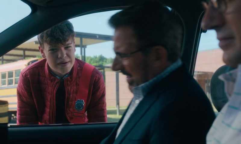 Sitting in your car? A bunch of boys on a computer?