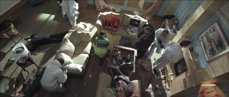Six dead bodies and one live one