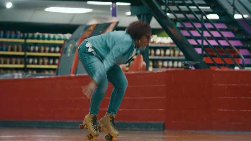 Skating, laughing, being silly on a Friday night