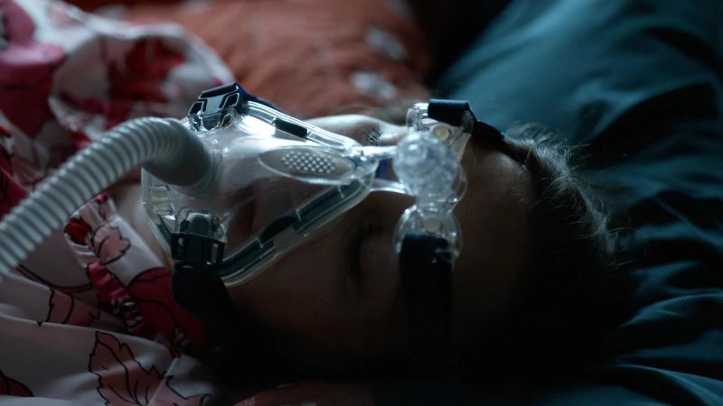 (sleep apnea machine whirs)