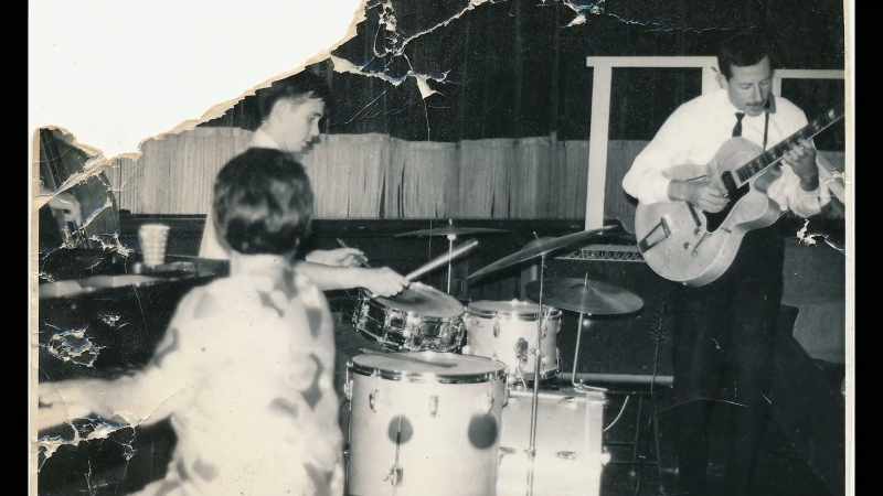 [Slim Jim Phantom] Sandy Nelson I believe was the first one