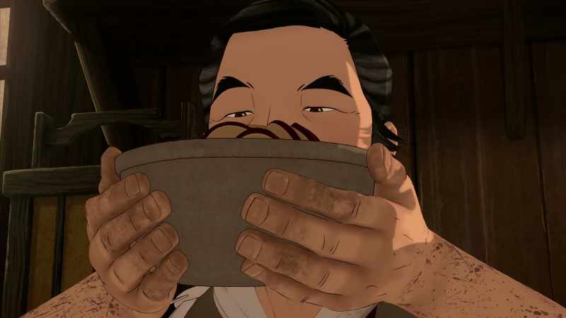 [slurps, grunts]