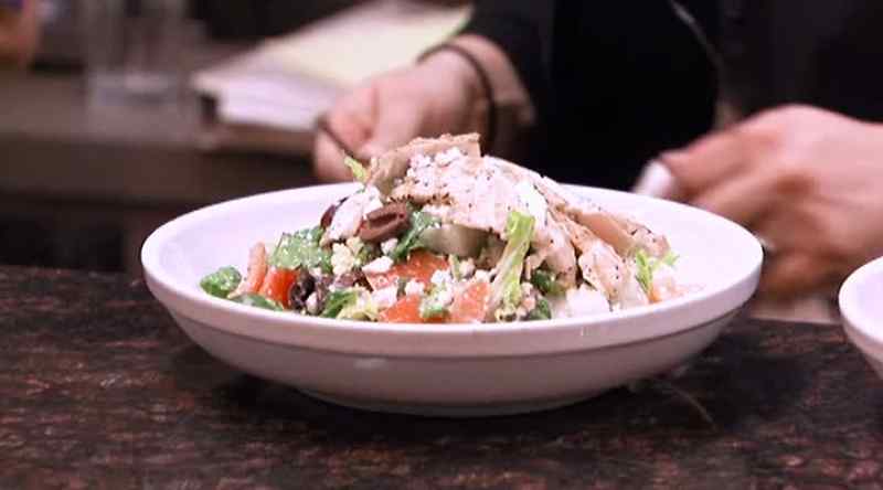 Smaller portions, lighter foods