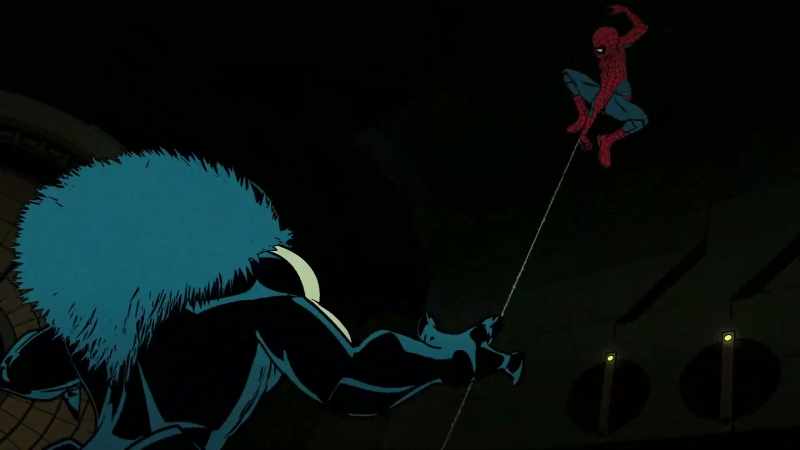 [snarling] -[Spider-Man grunts]