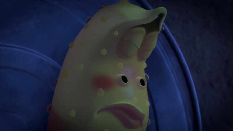 [snoring, mumbles]