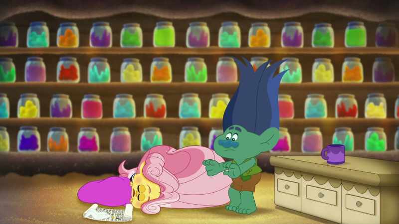 [ snoring ]