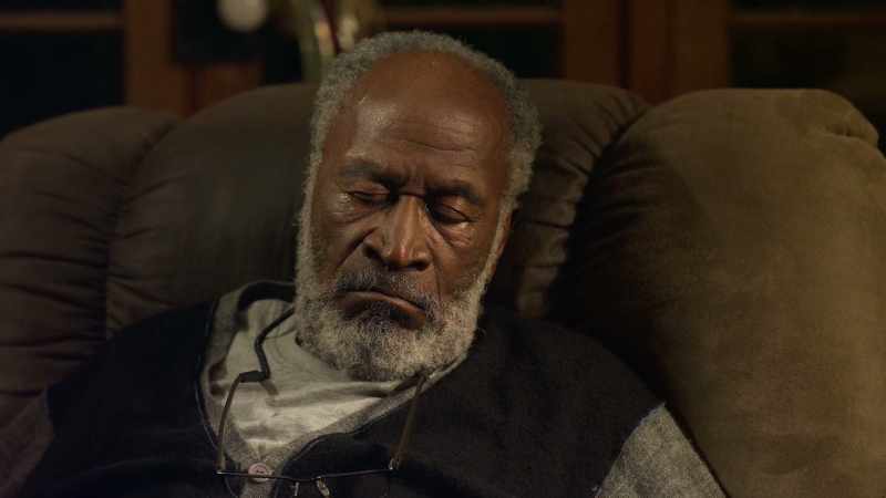 [ snoring ]