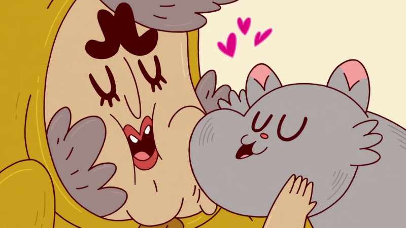 Snuggles. -[purring]