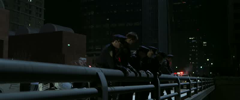 So 38 of New York's finest versus one guy in a unitard