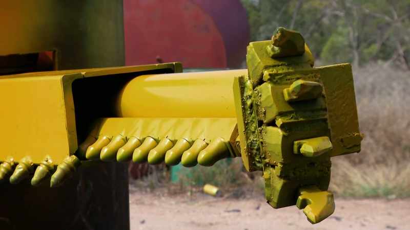 So, this arm goes out into the soft opal dirt, circular