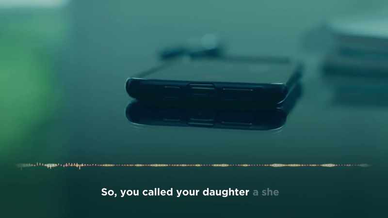 So you called your daughter a she