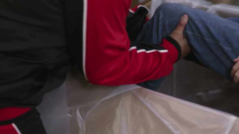 So Carlos said that they had placed her body in plastic