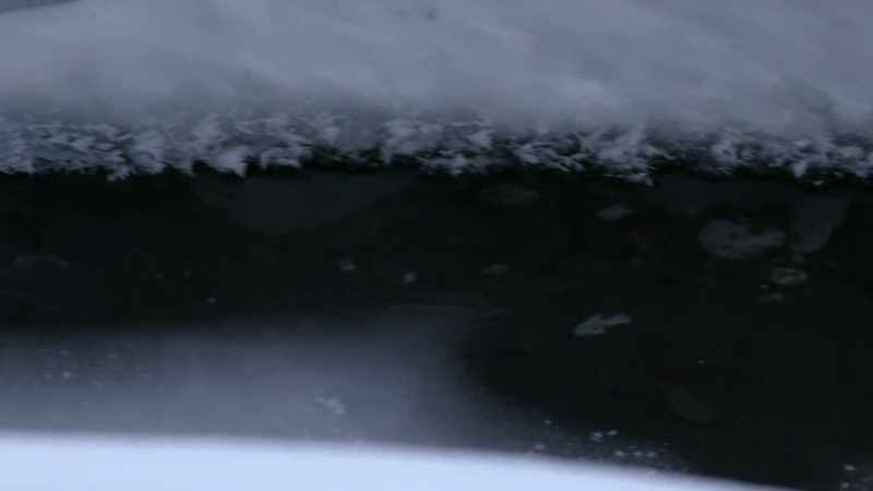 So, drilling through ice like this to get to a little
